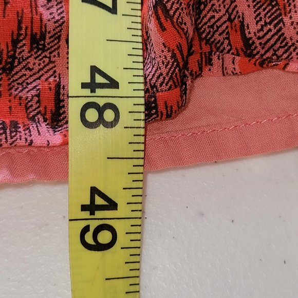 Joie TEA ROSE Coral Black Tiered Sleeveless Cotton Lined Maxi Dress Women Size S - Picture 5 of 9